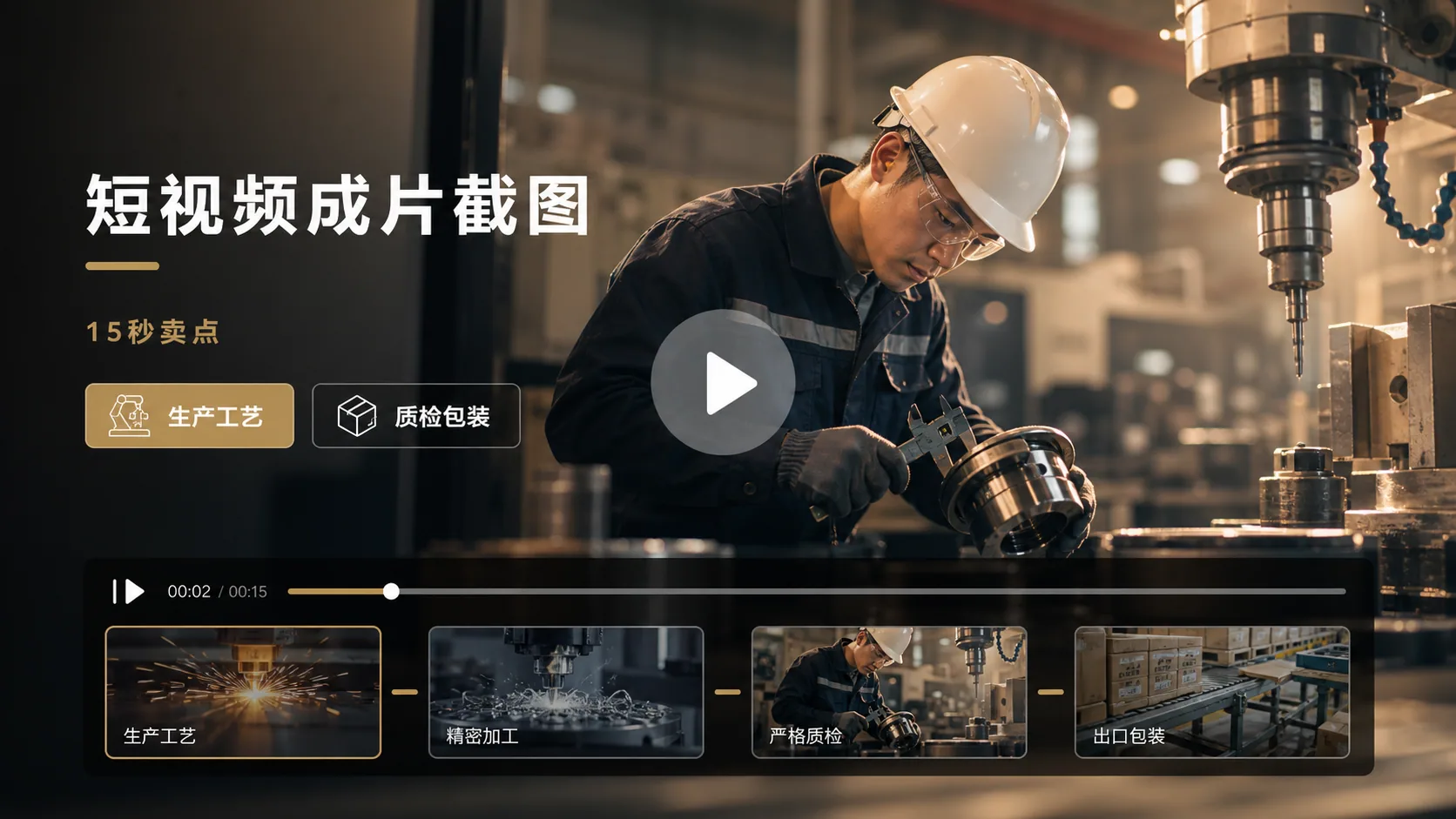 短视频成片截图中文素材样例